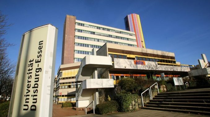 The University of Duisburg-Essen (German: Universität Duisburg-Essen) is a higher education institution located in the German state of North Rhine-Westphalia. It was established on 1 January 2003 by the merger of the Universities of Duisburg and Essen.